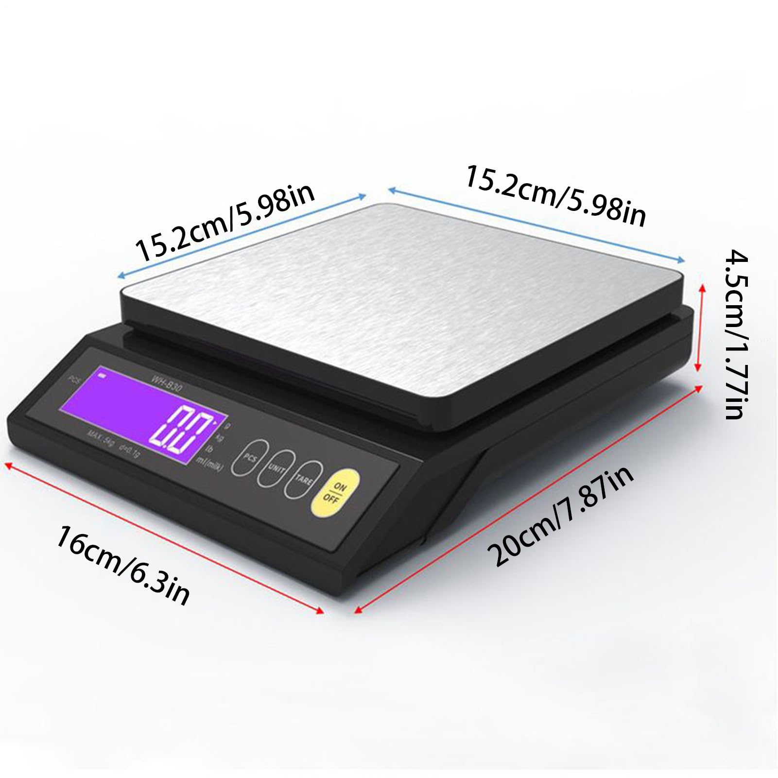 Báscula De Cocina En Gramos Pantalla Lcd Pequeña Control Porciones Pour | Báscula De Cocina De Precisión 0,1 g A Pilas Accesorios repostería hogar oficina café dieta y preparar
