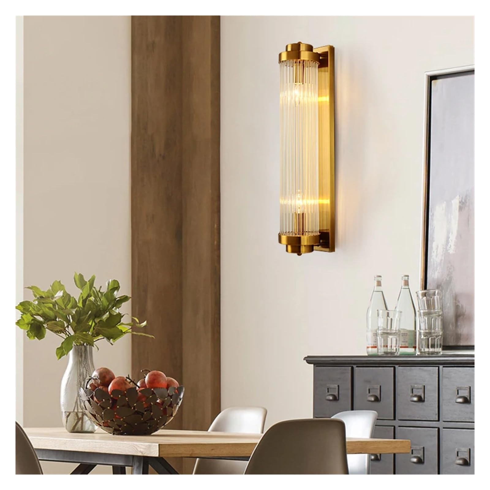 VDOQTLJT Modern Wall Lights Crystal Gold Living Room Bedroom Bedside Lamp Aisle Home Lighting Indoor Light Fixture Pendant Ceiling Fixtures(Cool White,Gold H40cm)