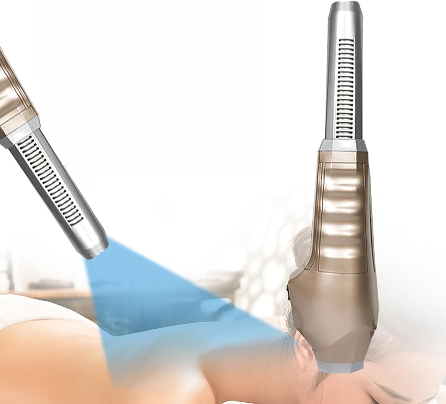SENJINGHUA Terahertz Physiotherapy Device, Terahertz Blower Device 2 Gear Temp Adjustable, Dredge The Meridians, Helps The Body Repair Itself and Relieves Body Pain for Home Salon Spa Club.