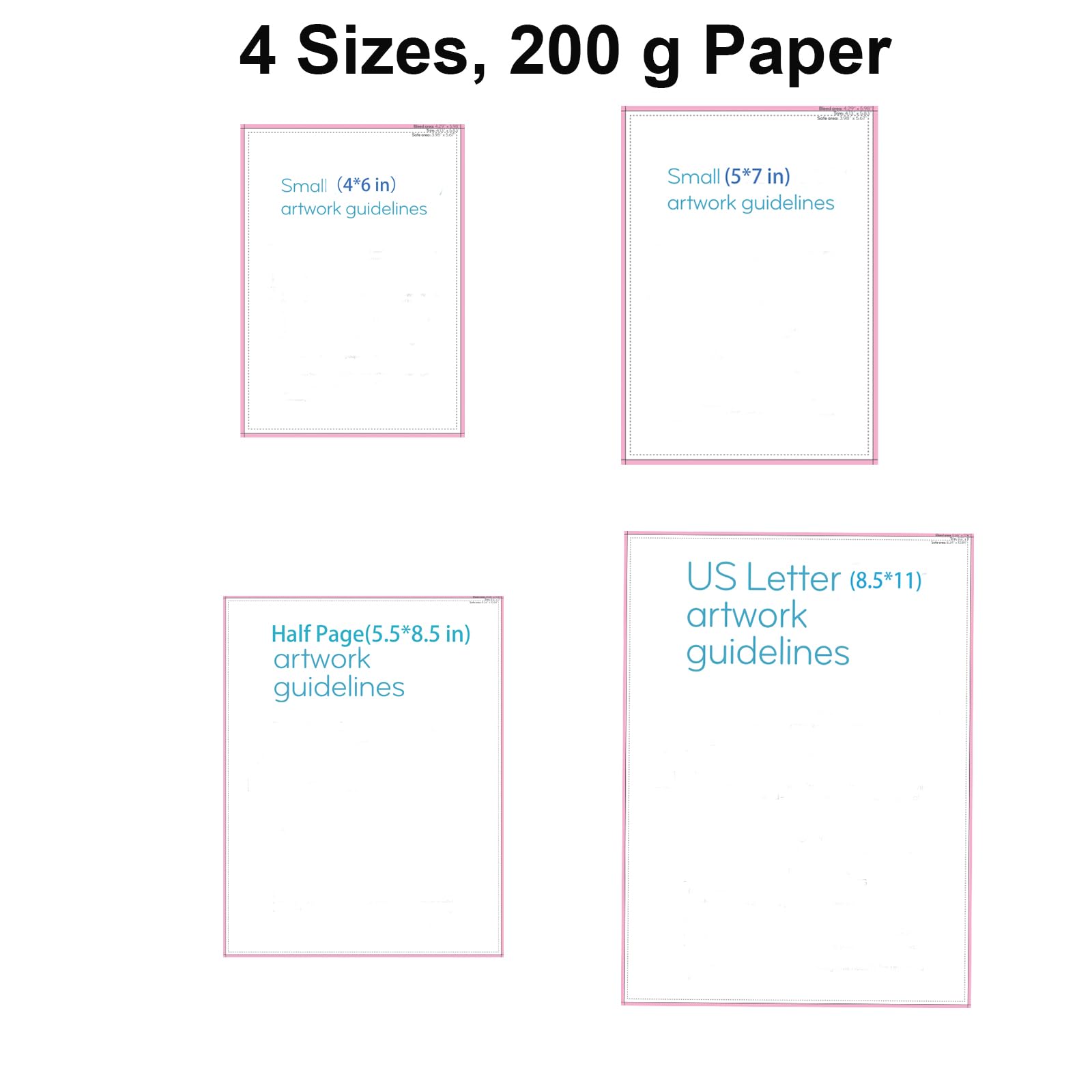 Custom Flyers for Small Business, Premium Paper Flyers, 2 Side Printing, 30-200 pcs, 4 Szies, Upload Your Design (4 * 6 in)