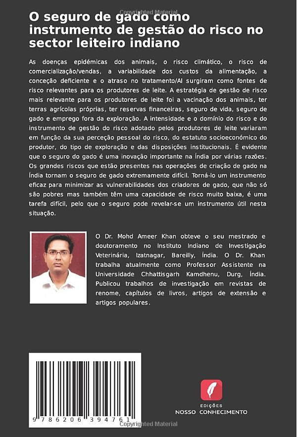 Miniatura 2 de O seguro de gado como instrumento de gestão do risco no sector leiteiro indiano Perceção do risco e estratégias de gestão do risco (Portuguese