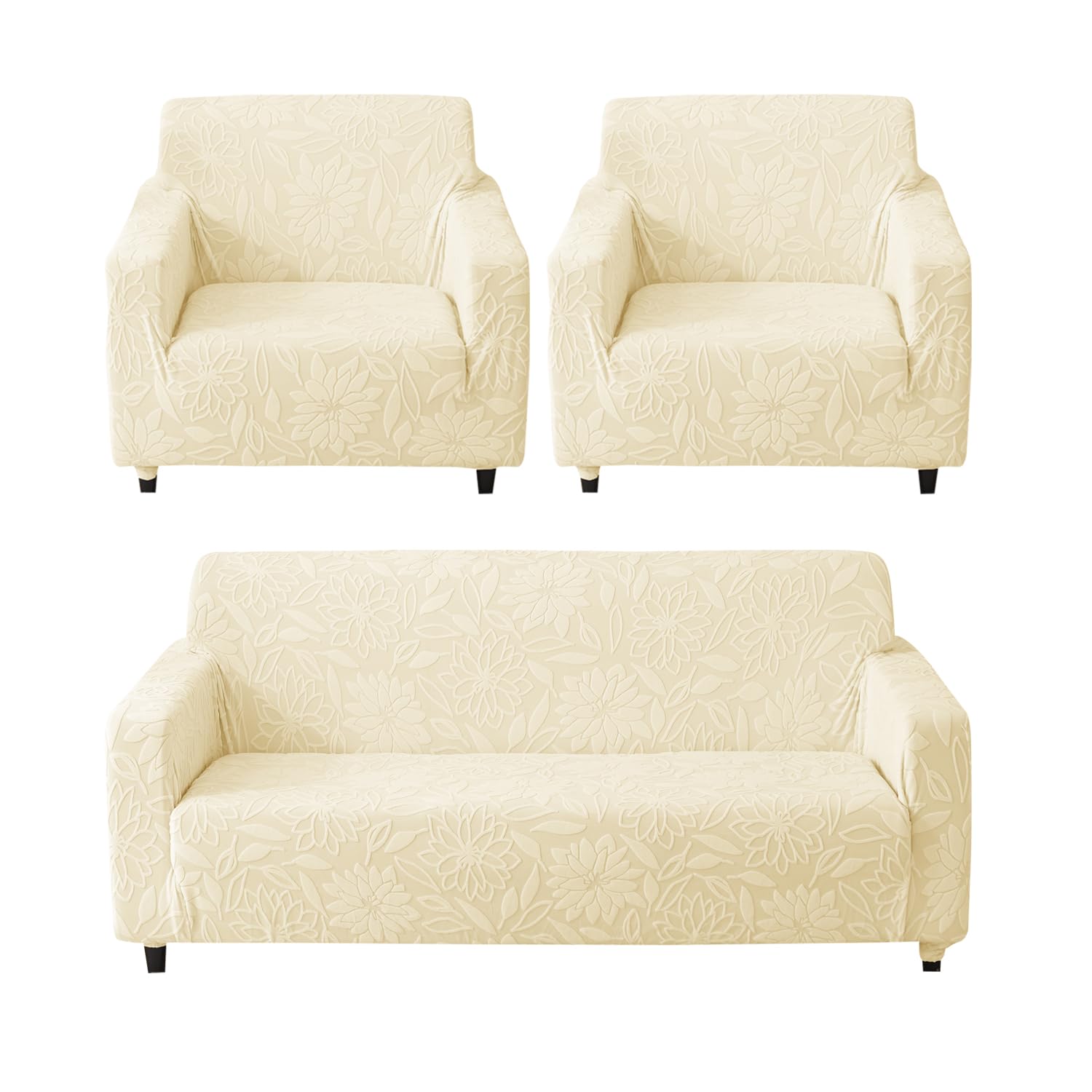 House of Quirk Universal Jacquard Waterproof Camellia 5 Seater 3 + 1 + 1 Thickened Fabric Sofa Cover Soft Touching Cover for Couch Flexible Stretch Sofa Slipcovers (Camel) (B0DJ6XH8YS) Amazon Price History, Amazon Price Tracker