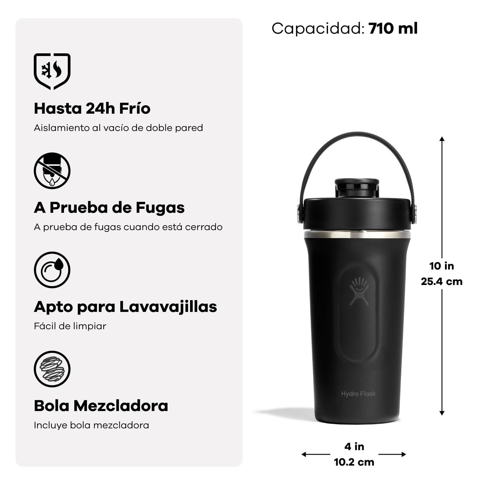 Hydro Flask - Insulated Stainless Steel Shaker Bottle 710 ml (24 oz)