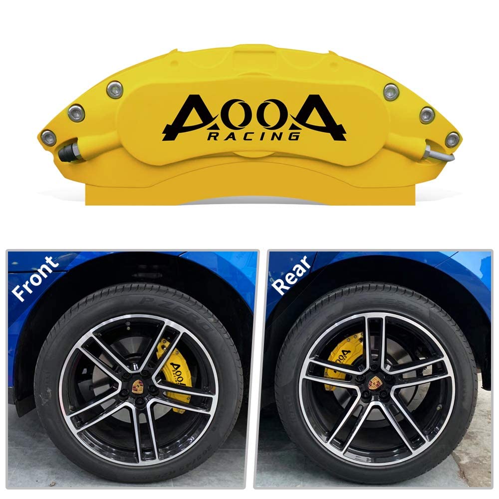 AOOA RACING イエローブレーキキャリパーセット Amazon.com: AOOA Brake Disc Aluminum Yellow Caliper Cover Fits