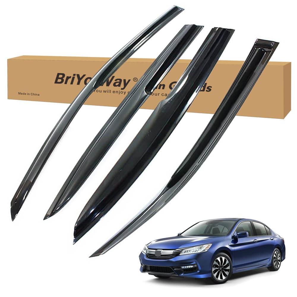 Vent Shades Rain Guards for Honda Accord 2013 2014 2015 2016 2017 Accessories, for Honda…