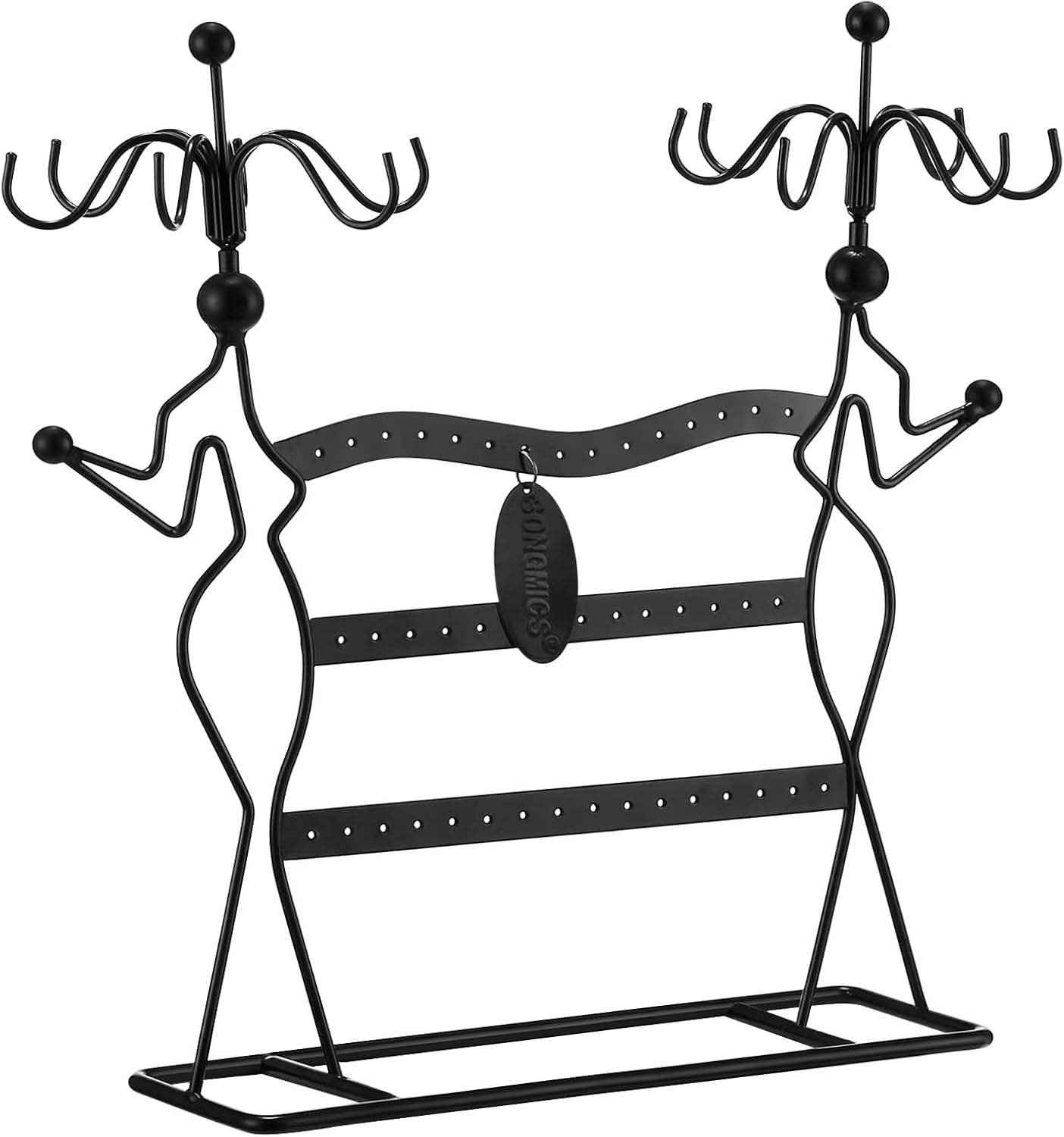 SONGMICS Jewellery Organiser, Jewellery Holder, for Necklaces, Earrings