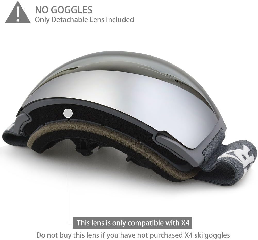 ZIONOR X4 Ski Goggles Magnetic Lens - Snowboard Goggles for Men Women Adult - Snow Goggles Anti-fog UV Protection - Image 3