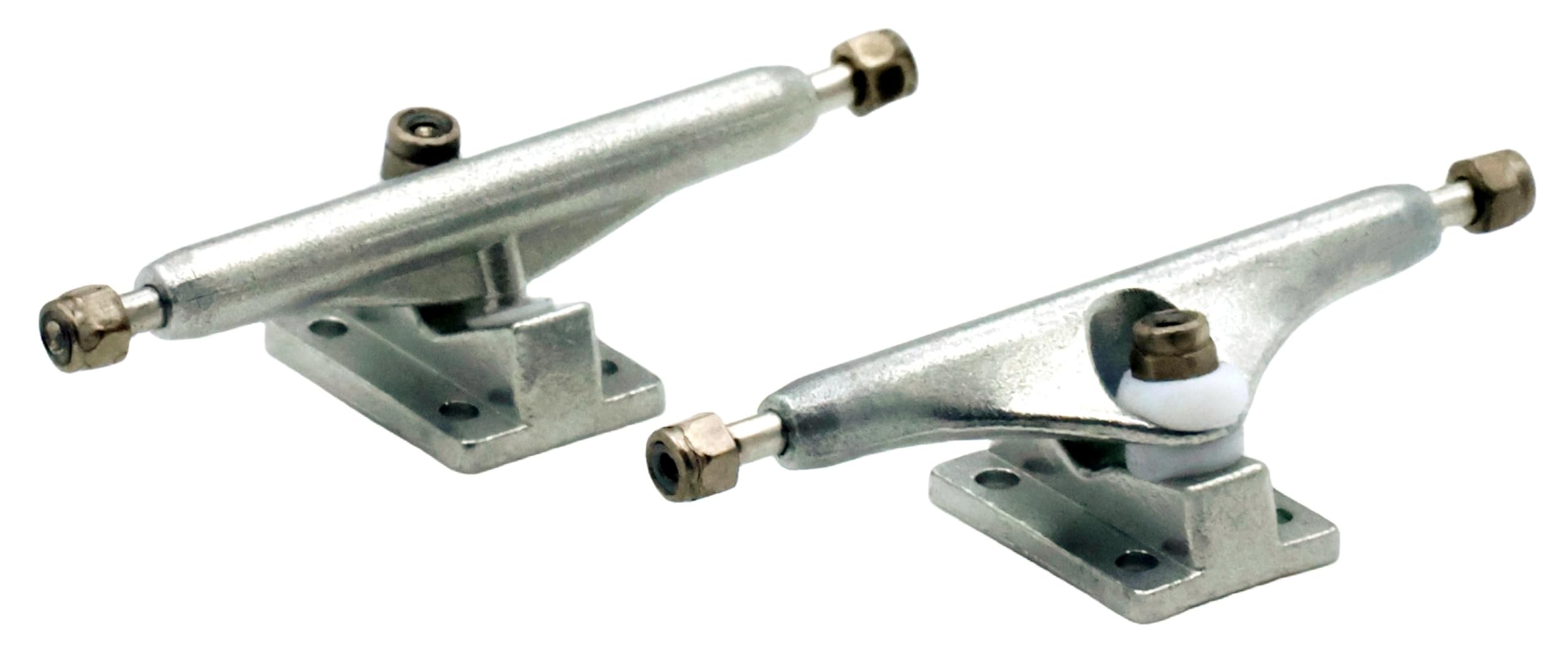 Fingerboard Trucks 34mm Professional Eureka 3.0 Version with Pro Bushing and Pivot Cup (Silver)