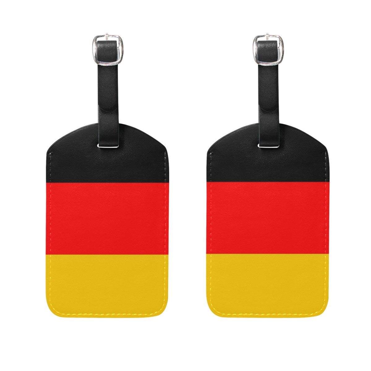 Top Carpenter 2 Packs German Flag Luggage Hand-Bag Claim Baggage Suit-case Tag