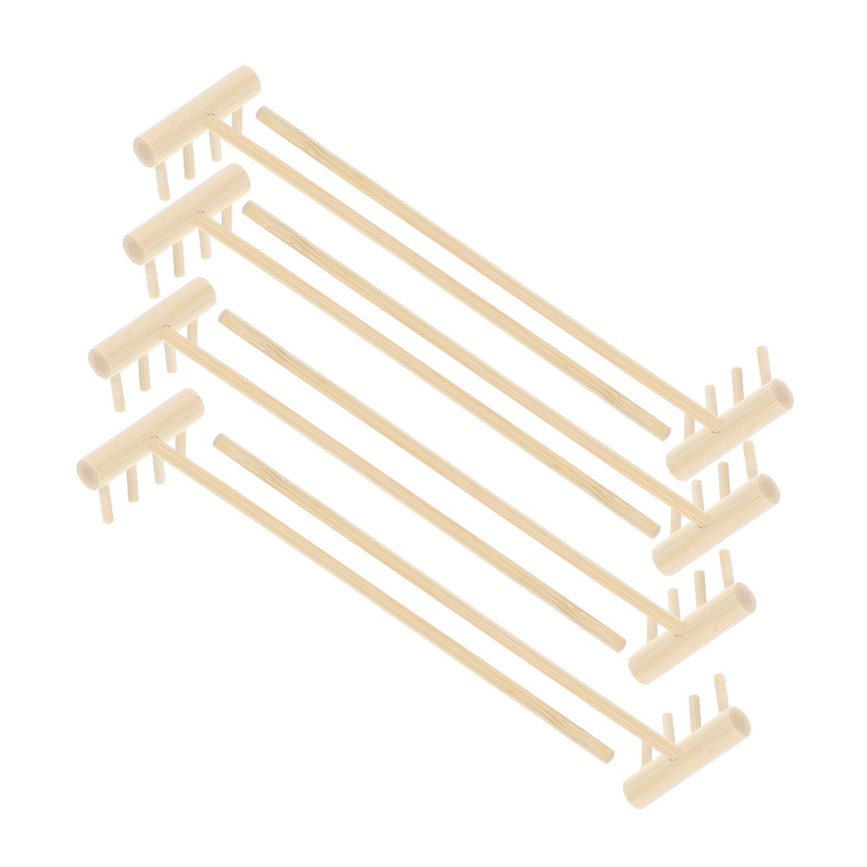 VICASKY Bamboo Mini Garden Rake 8pcs Zen Garden Rake Set Sand Rake Zen Accessory Kit for Desktop and Desktop Decor
