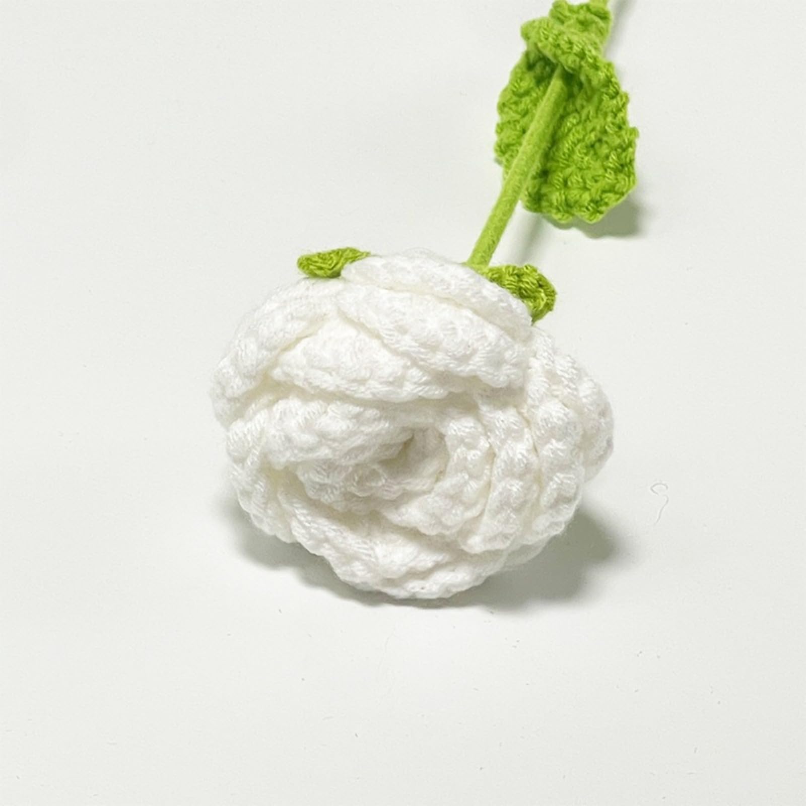 ALIHLUDNB Weaving Rose Simulation Flowers, Homemade Crochet Bouquet