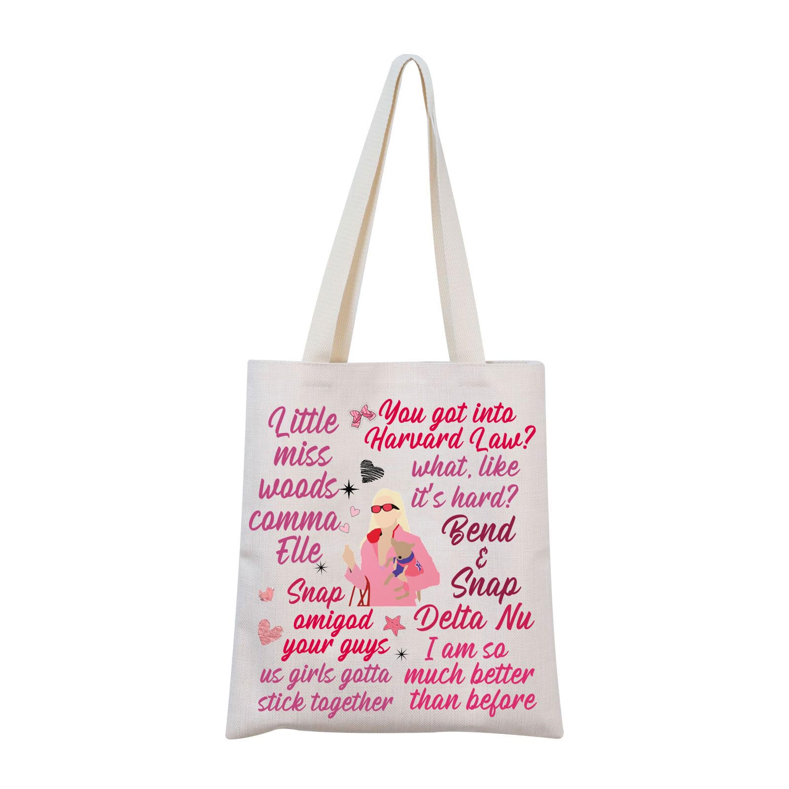 MNIGIU L-Blonde Tote Bag L-Blonde Musical Tote L-Blonde Musical Merch L-BlondeQuote