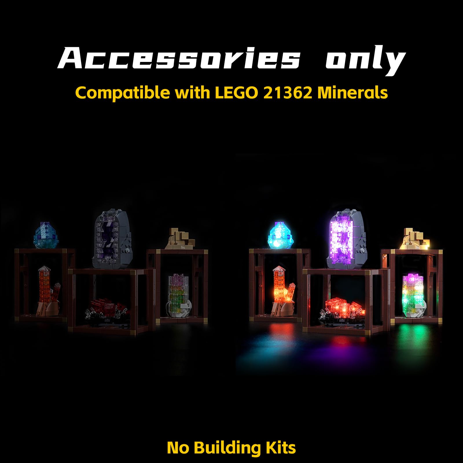 Light Kit Compatible with Lego 21362 Mineral Collection (No Model) - Image 4