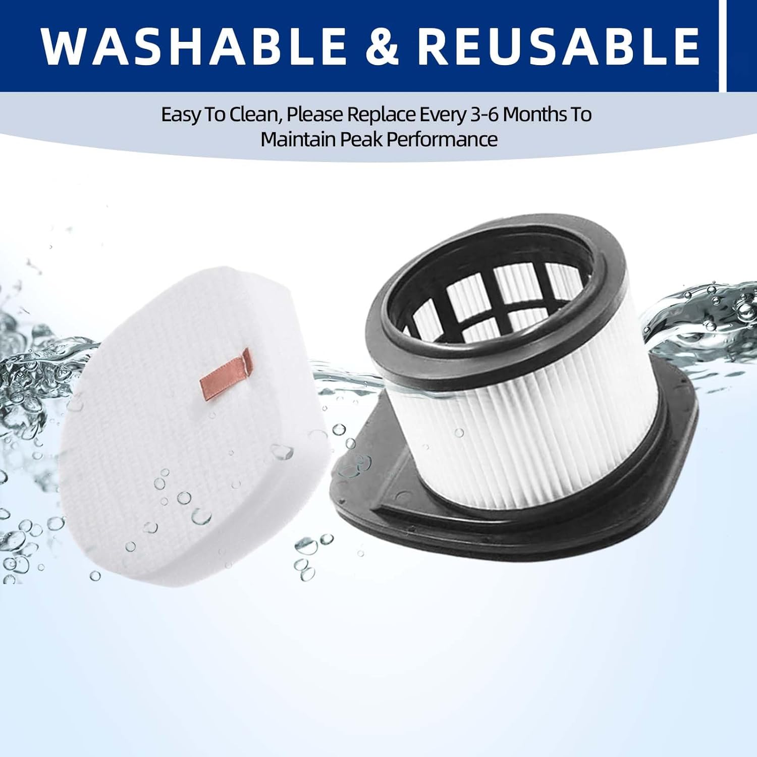 IZ376H Replacement Filter for Shark IZ362H IZ377H IZ362H IZ382H IZ163H Rocket Pet PRO Cordless Stick Vacuum - Part XHF161H & 617FJ140