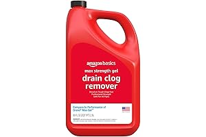 Amazon Basics Max Strength Gel Drain Clog Remover and Cleaner