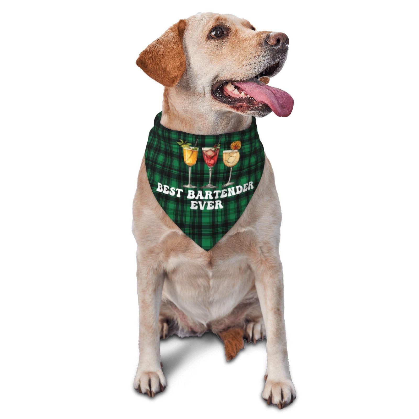 Best Bartender Ever Dog Scarf Pet Bandana Cat Pet Bibs