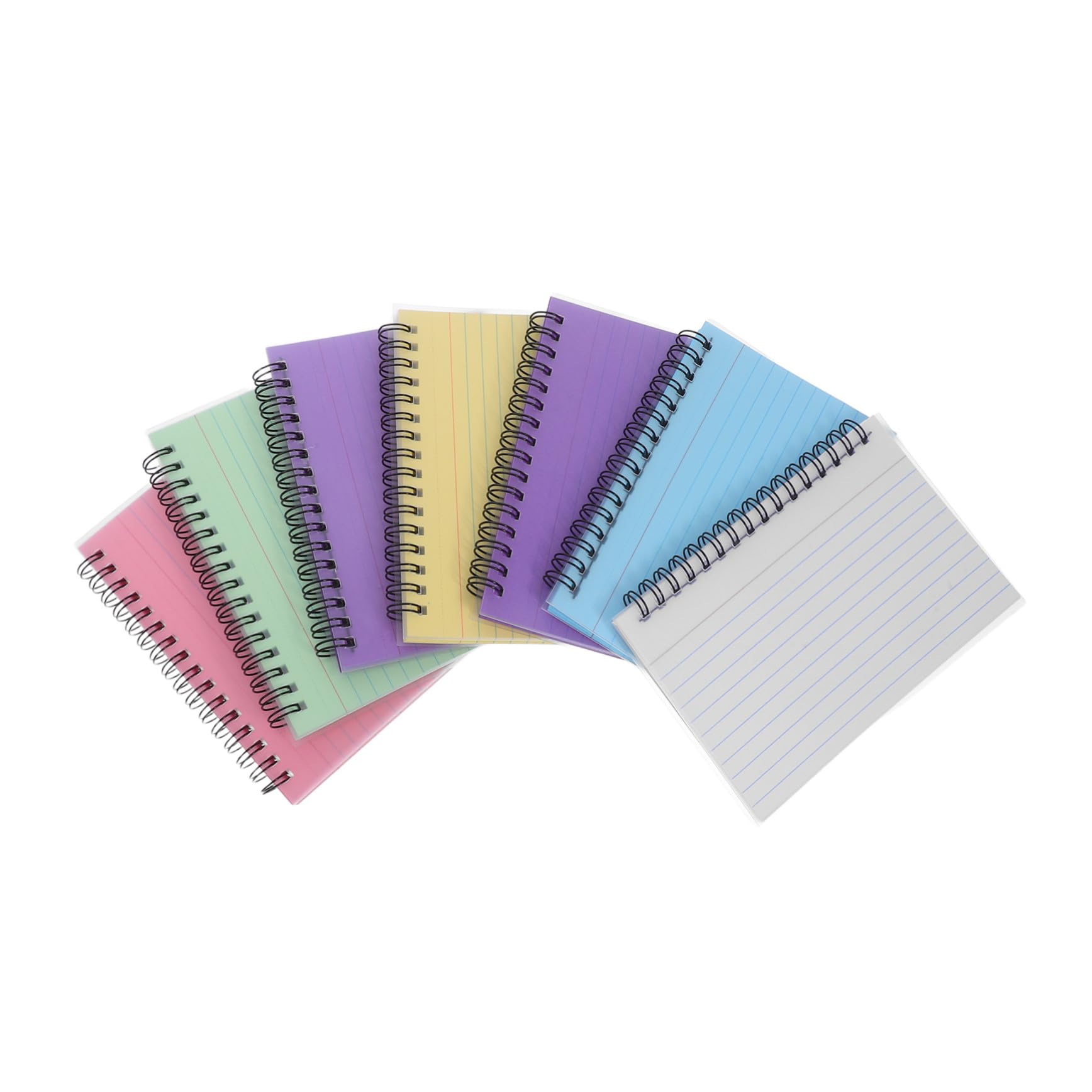 7 Pezzi Taccuino Spirale Blocco Note Strappabile Carta Inchiostroresistente Compatto per Appunti Disegni e Promemoria per Scuola Ufficio Viaggio