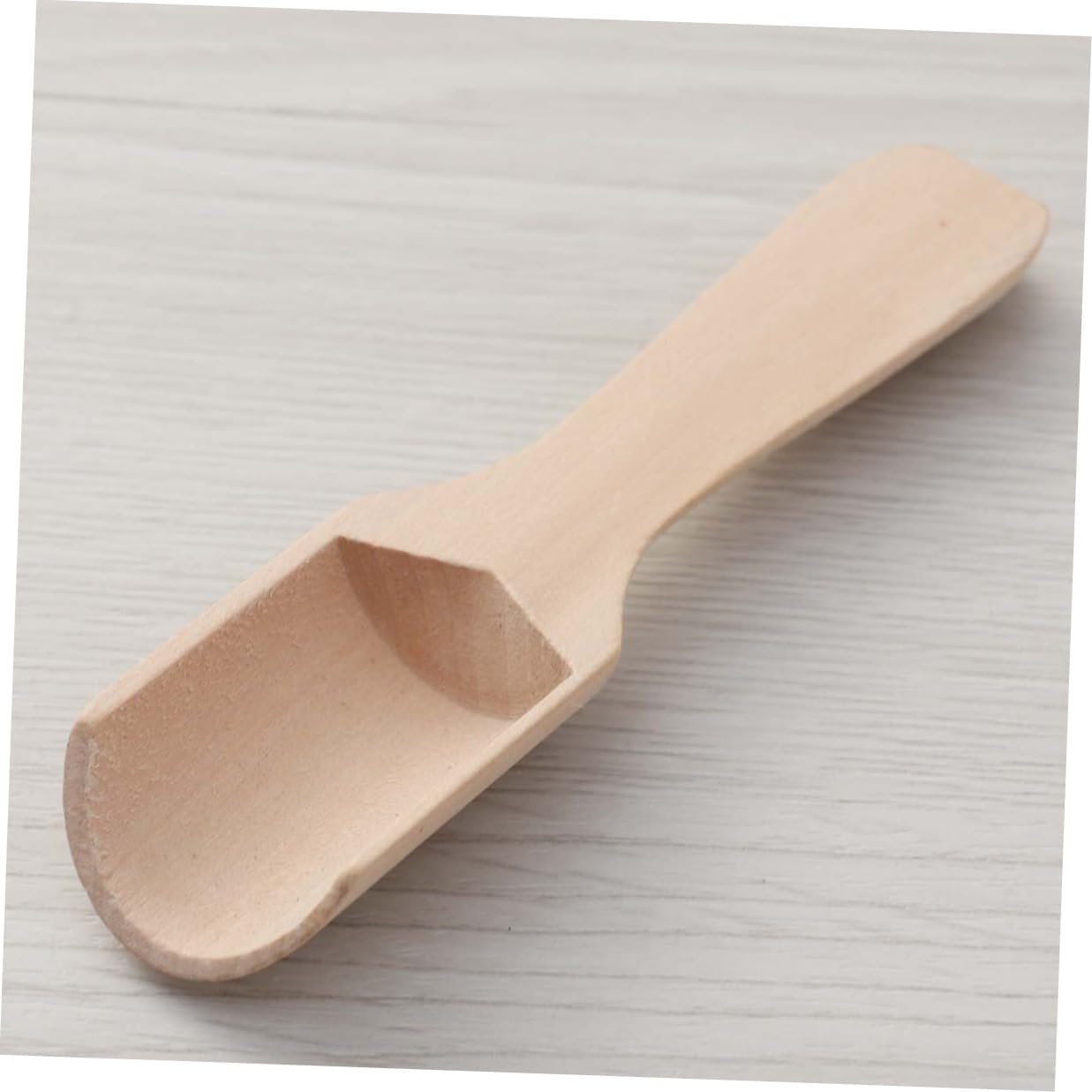 15pcs Small Wooden Tea Scoop and Salt Shovel Set Flat Handle 2.8x11cm Natural Wood Tea Accessories for Spice Jars