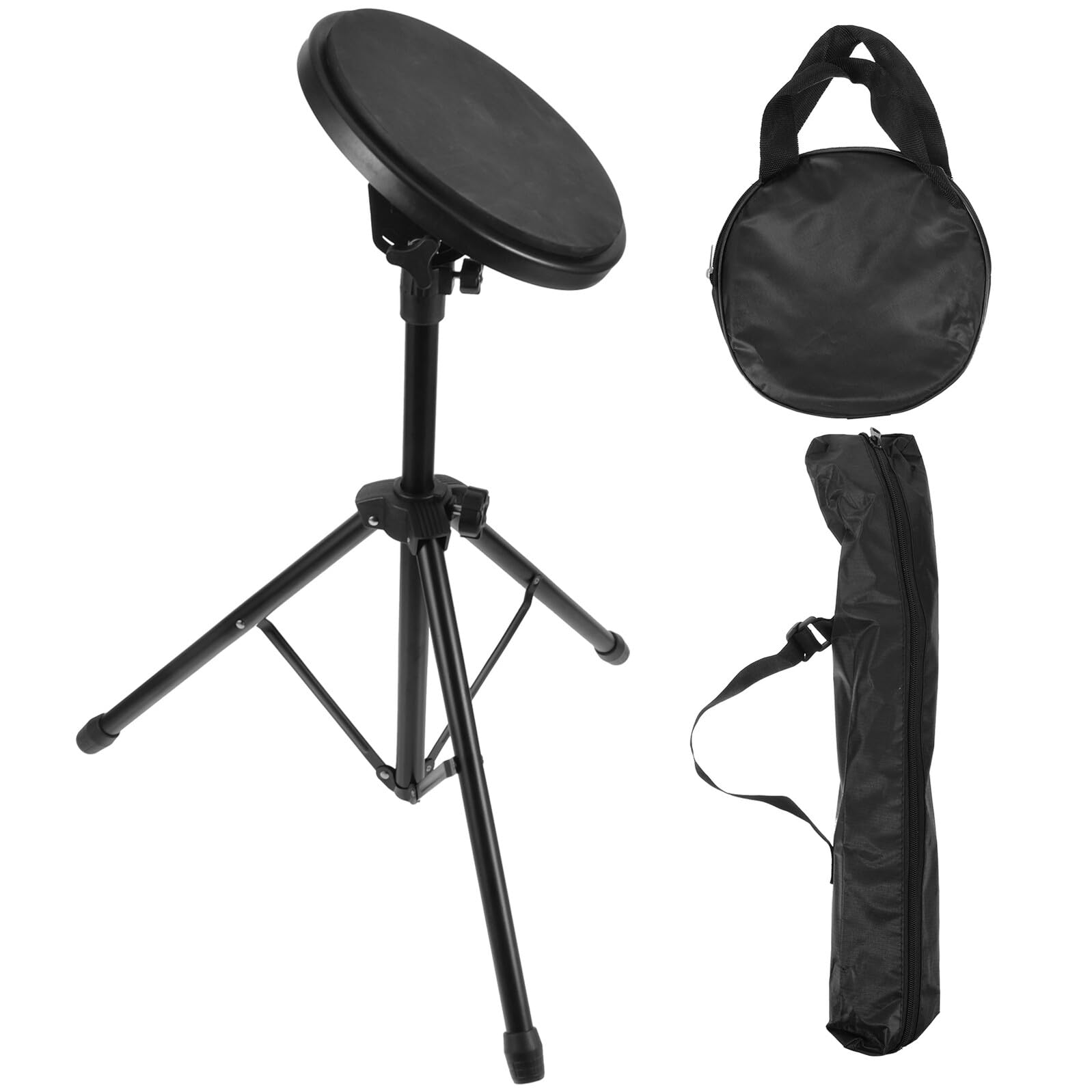 Kit de Pads de Práctica de Batería Silencioso Almohadillas de Goma y Hierro para Bateristas Profesionales y Principiantes para Uso en Apartamentos y Grabaciones