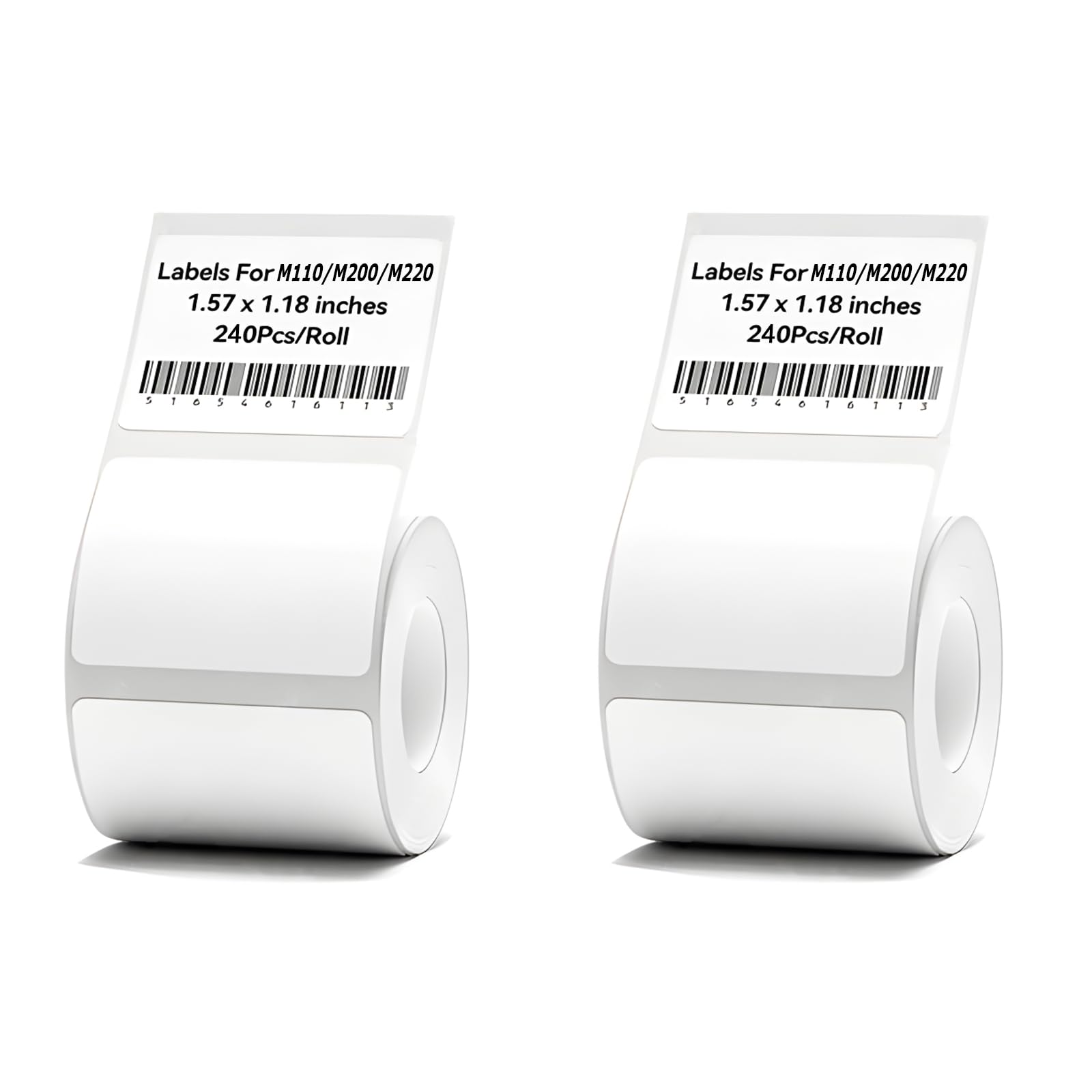 2 Rollos Etiquetas adhesivas térmicas, 40x30 mm Etiquetas Térmicas Impermeables para impresoras de etiquetas M110/M200/P50/B3S/T50pro, para Escuela, Hogar, Oficina, Etiqueta Blanca 240 /Rollo