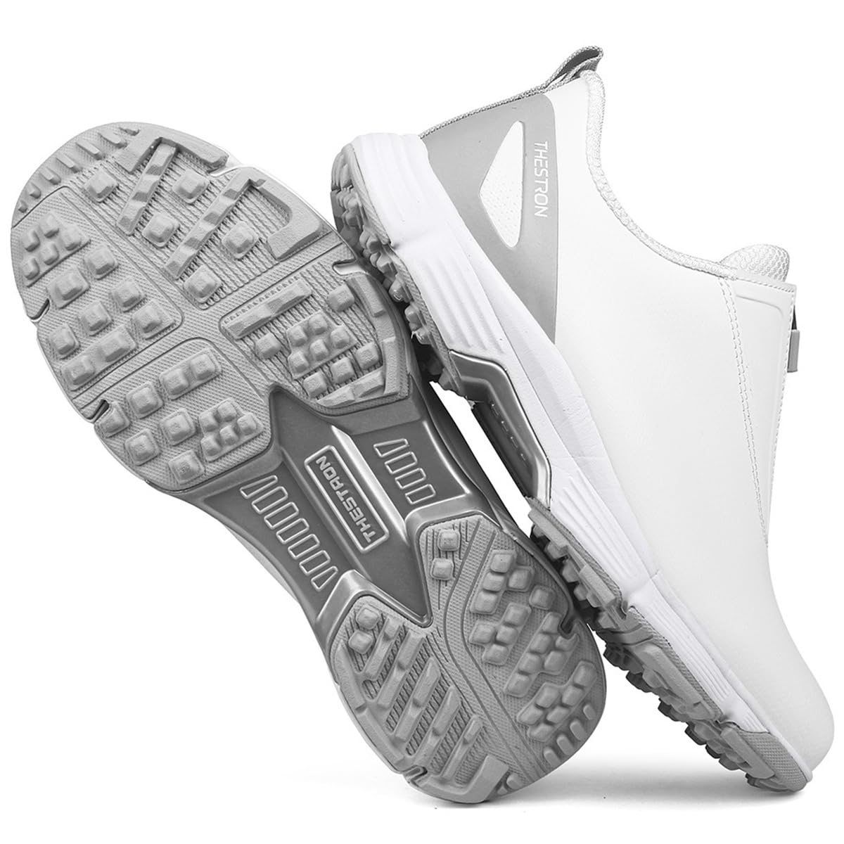 Zapatos de Golf con Cremallera, Zapatos de Golf Impermeables para Damas Zapatillas de Entrenamiento Deportivas para Caminar sin Clavos
