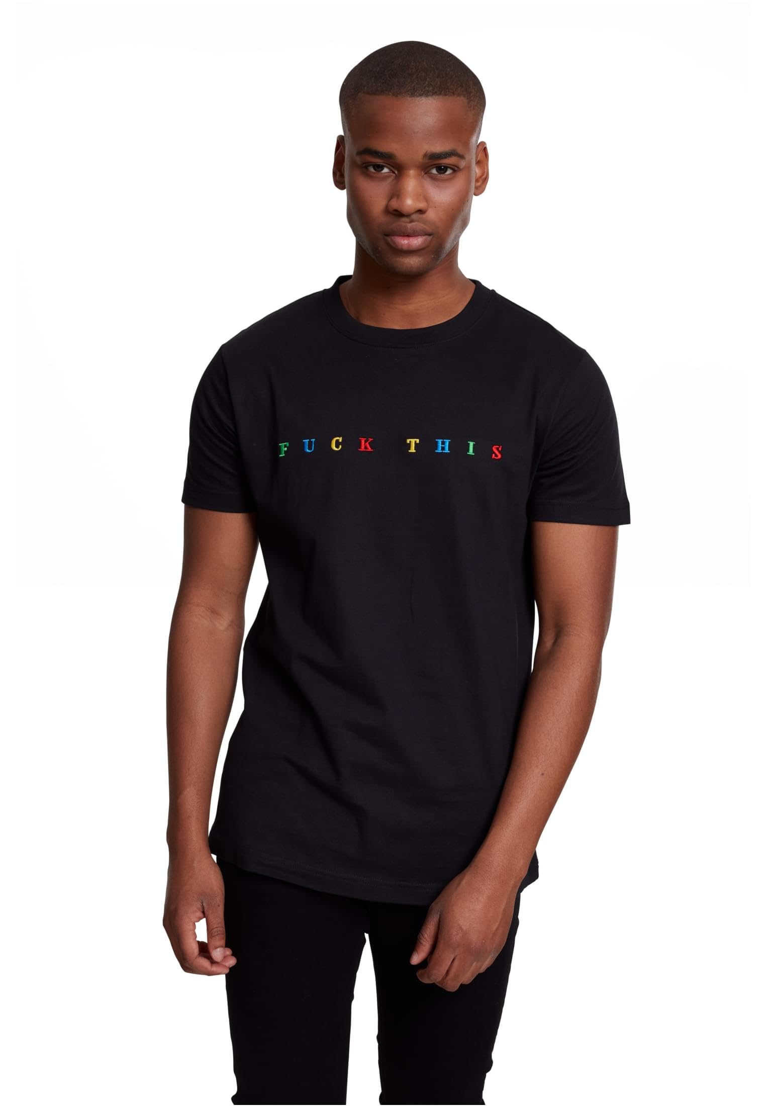 Mister Tee Herren Fuck This Tee T-shirt, schwarz, M