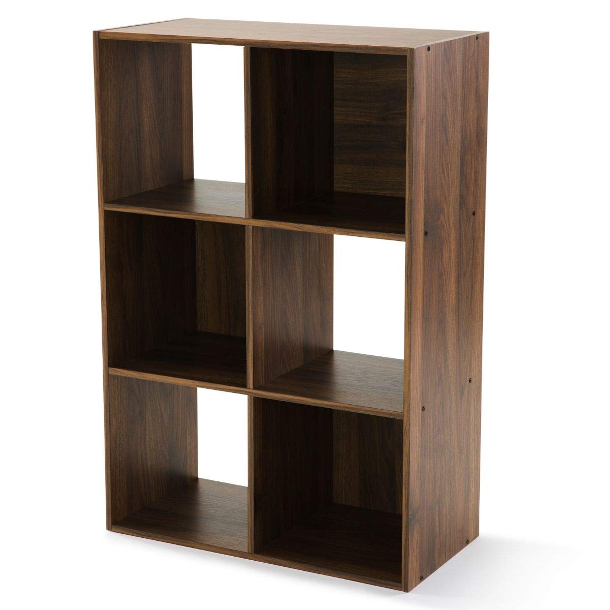 Mainstay 6-Cube Storage Organizer, Canyon Walnut