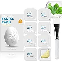 Skin Care Mask | Pore Tightening & Lifting Pack | Deep Hydrating Face Masks | Firming Face Mask for Smooth Skin Repair, Anti-Aging & Moisturizing - Suitable for All Skin TypesMask *8+ Brush *1