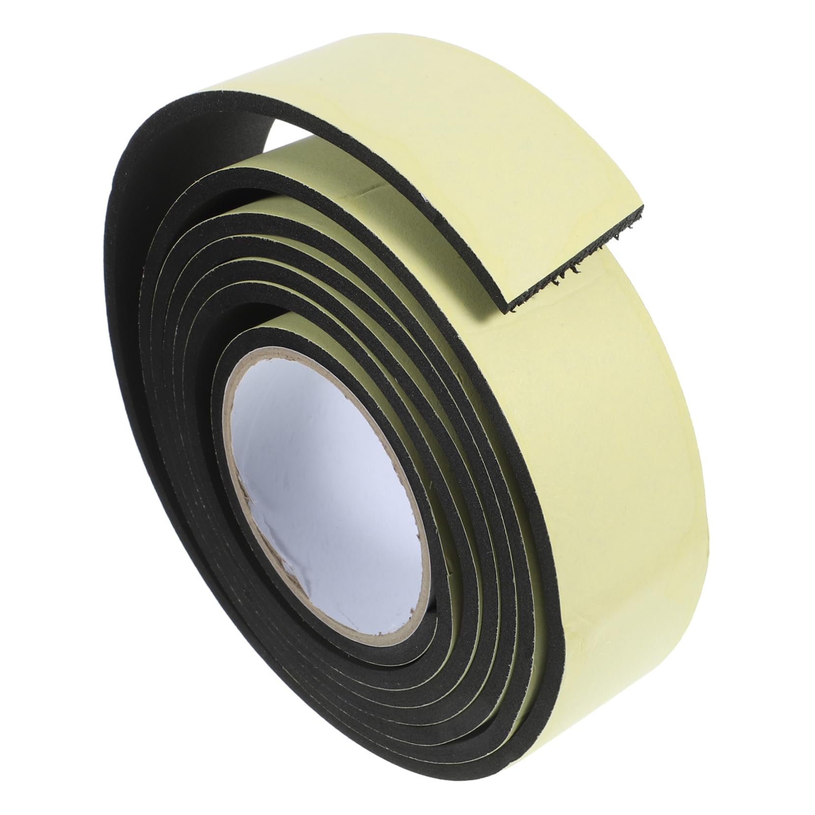 Fdefirtfg One Color Insulating Tape, Black Foam Tape Insulating Door Weather Stripping Seal Strip Strong Adhesive