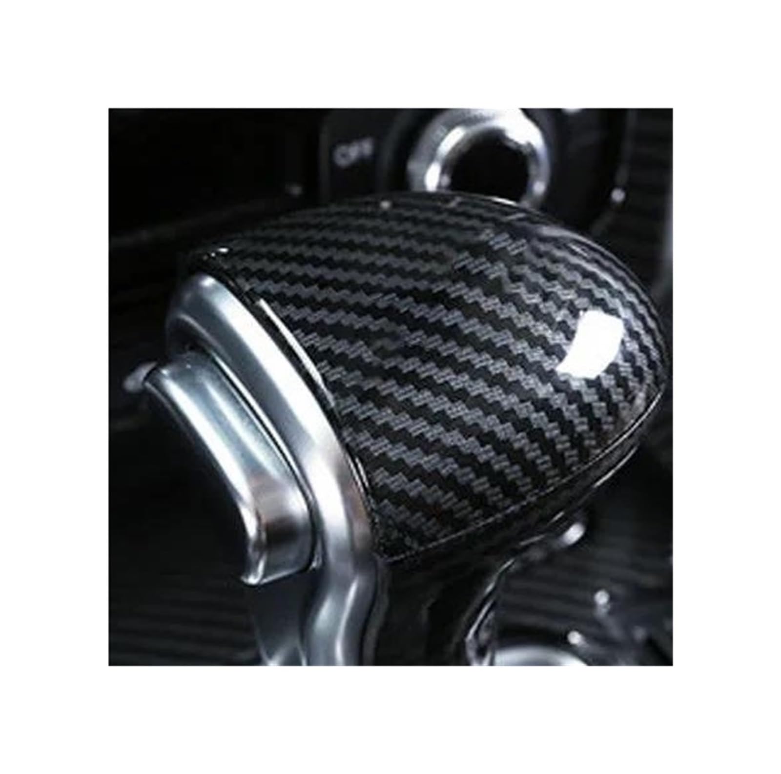 Fcaopcwama B For Audi A3 A4 A4l A5 A6 A6l A7 Q2l Q5 Q5l Q7 Q8 S3 S6 S7 Carbon Fiber Abs Gear Lever Shift Kno Cover Trim Car Auto Car Armrest Storage Ox
