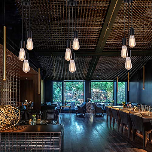 Mqforu Mq Industrial Pendant Light, Hanging Lamp Vintage Pendent Lights Hanging 3 Lights Cord Cable E26 E27 Socket For Restaurant Kitchen Island Living Room Bathroom thumb #3