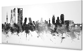 Madrid Spain Skyline Box Canvas Print -2358