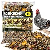 Sukh Nesting Herbs - Premium Nesting Herbs,Chicken Flower,Poultry Herb Blend,Hemp Bedding for Chickens and Ducks,Chicken Supplies(10oz)