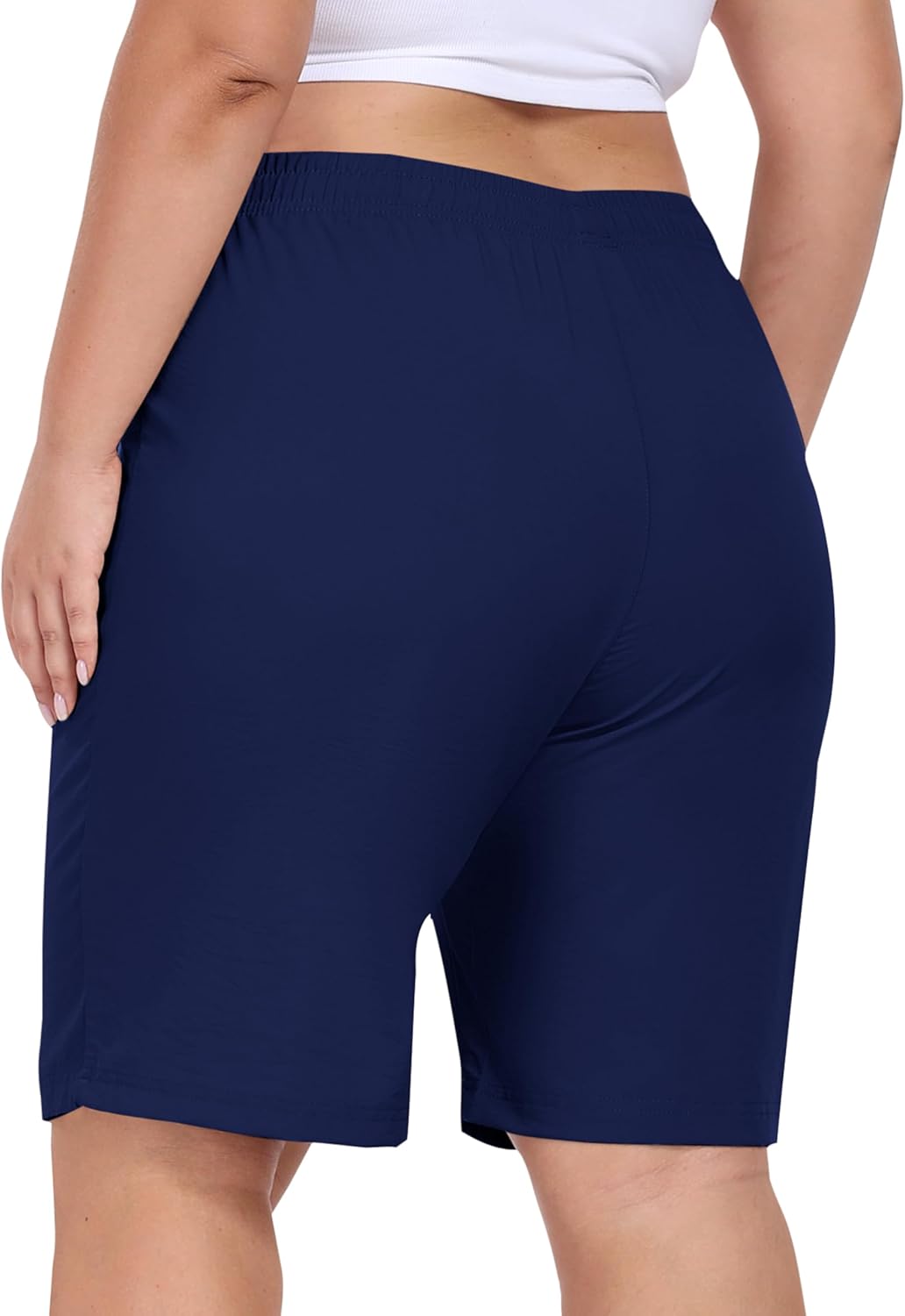 MoFiz Women's Plus Size Hiking Cargo Shorts Quick Dry Golf Active Shorts Lightweight Summer Shorts with Pockets - Image 3