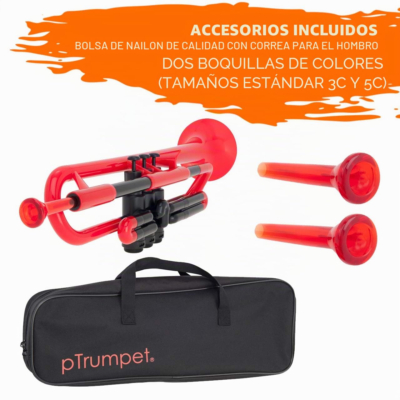 Ptrumpet 700625 - Trompeta con boquilla y funda