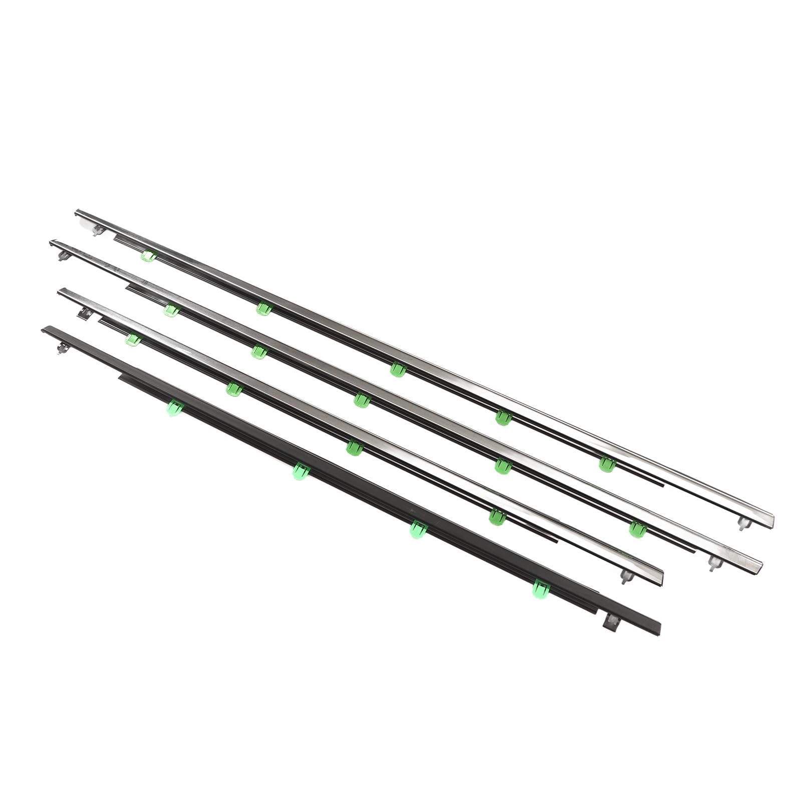 4 Pièces Garniture de Fenêtre de Voiture Haute stabilité 72410 SWA A01 Bande Météo pour CR‑V 2007-2011 Base de s'adapte à la Porte i Garniture de Fenêtre de VoitureBande Météo de