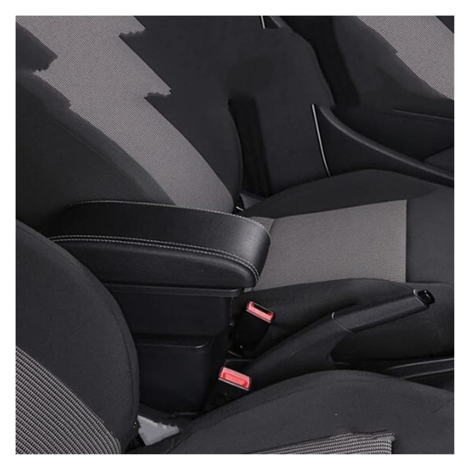 Izqltwkr A3 No Usb Central Console Armrest For Abarth 595 Car Armrest Box Central Store Content Storage Box With Cup Holder Ashtray Usb Interface Car(A3 No Usb)