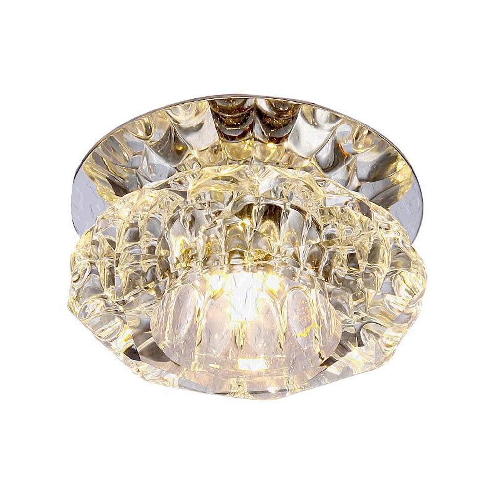 SANBDDLYY 3 Inch Round Crystal LED Recessed Light - 3W/5W Gimbal Downlight for Home & Commercial Use(3w,6000K)