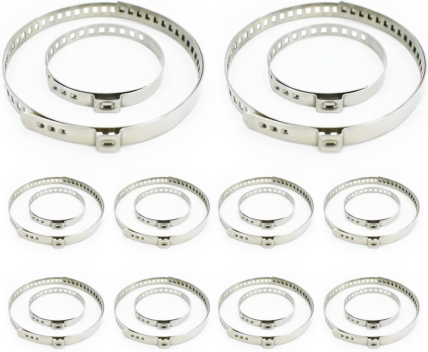 Nuscen 20 pcs CV Joint Boot Clamps Kit Stainless Steel Adjustable CV