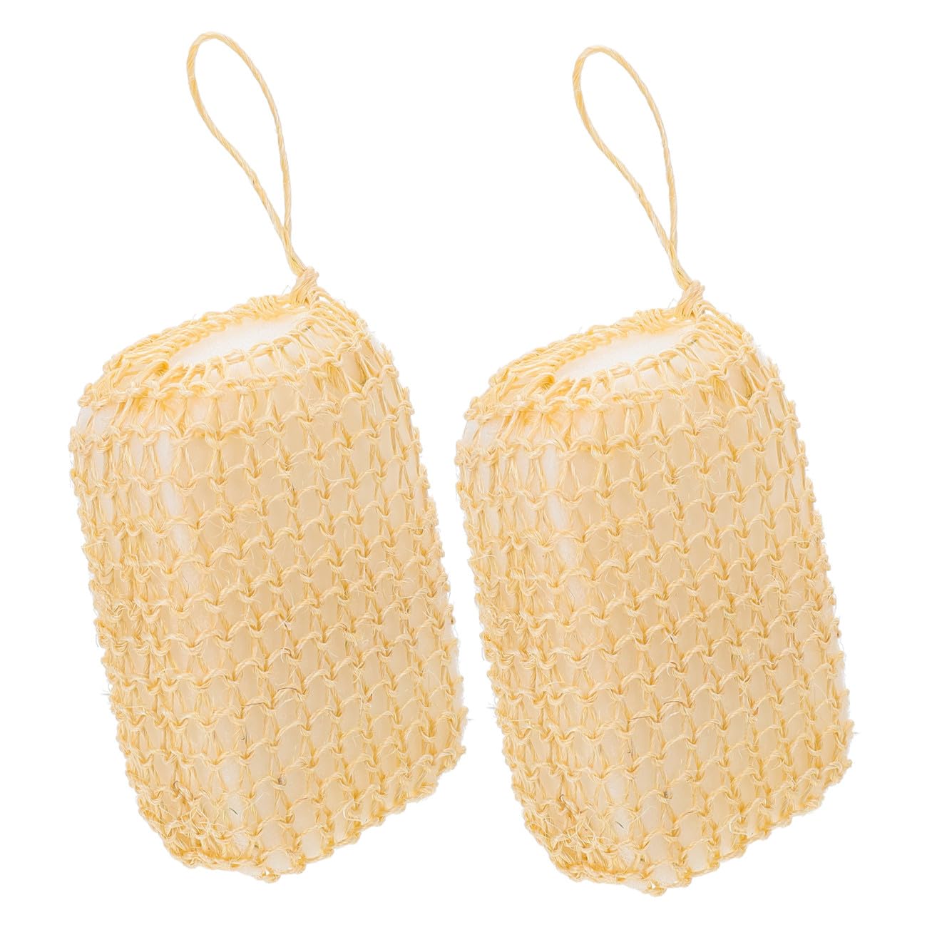 Healeved 10pezzi Spugne Esfolianti Sisal Naturale Per Corpo Spazzole Da Doccia Per Scrub e Massaggio Della Per Della e Relax Casa