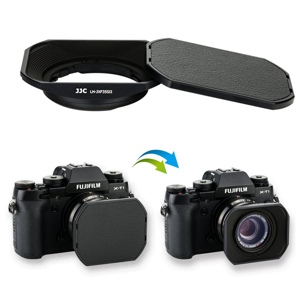 Amazon.com : JJC LH-JXF35SII Black Metal Square Bayonet Lens Hood