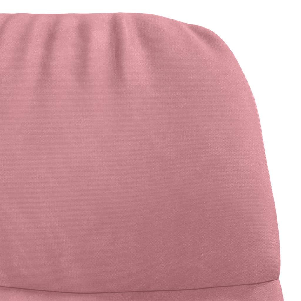 Mecedora de terciopelo rosa con acolchado y reposabrazos, silla de relax ergonómica para salón, dormitorio y habitación de bebé, sillón reclinable moderno con respaldo, balancín y estructura