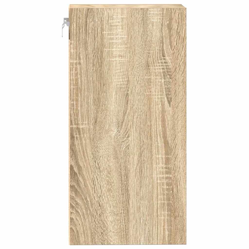 vidaXL Hängeschrank Riga Sonoma-Eiche 30x29,5x60 cm Holzwerkstoff, Küchenschrank, Gastronomieschrank, Gastro Möbel, Aufbewahrungsschrank
