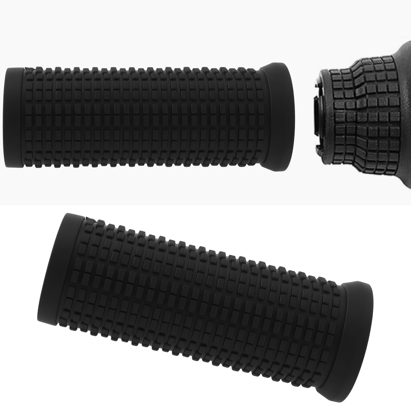 ECSiNG Lot De 4 Poignées De Guidon – 22,2 X 75 Mm, Caoutchouc Antidérapant, Compatibles Avec Shimano RevoShift SL-RS35