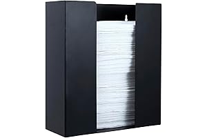 MyGift Matte Black Paper Towel Holder