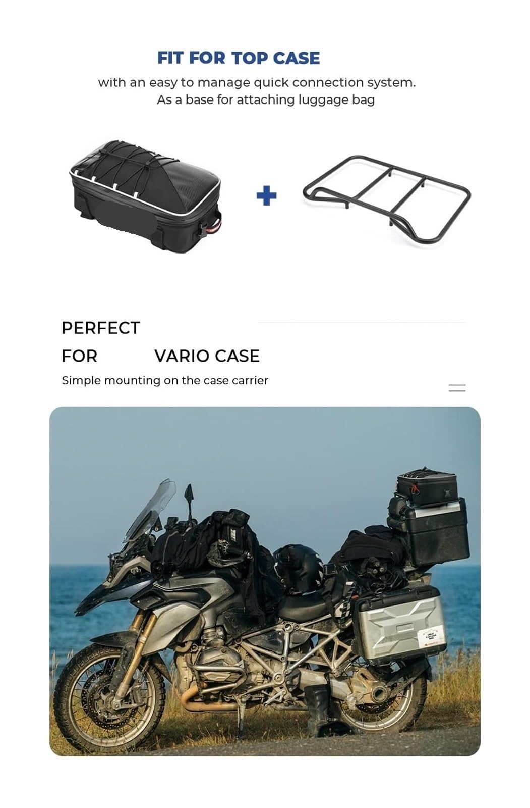 Per BMW R1200GS R1250GS F750GS F850GS LC ADV 2013-2022 Portapacchi Top Rack Bagagli Laterali Box Borse Borsa Moto Moto Portapacchi(1 Pair Side Bags)
