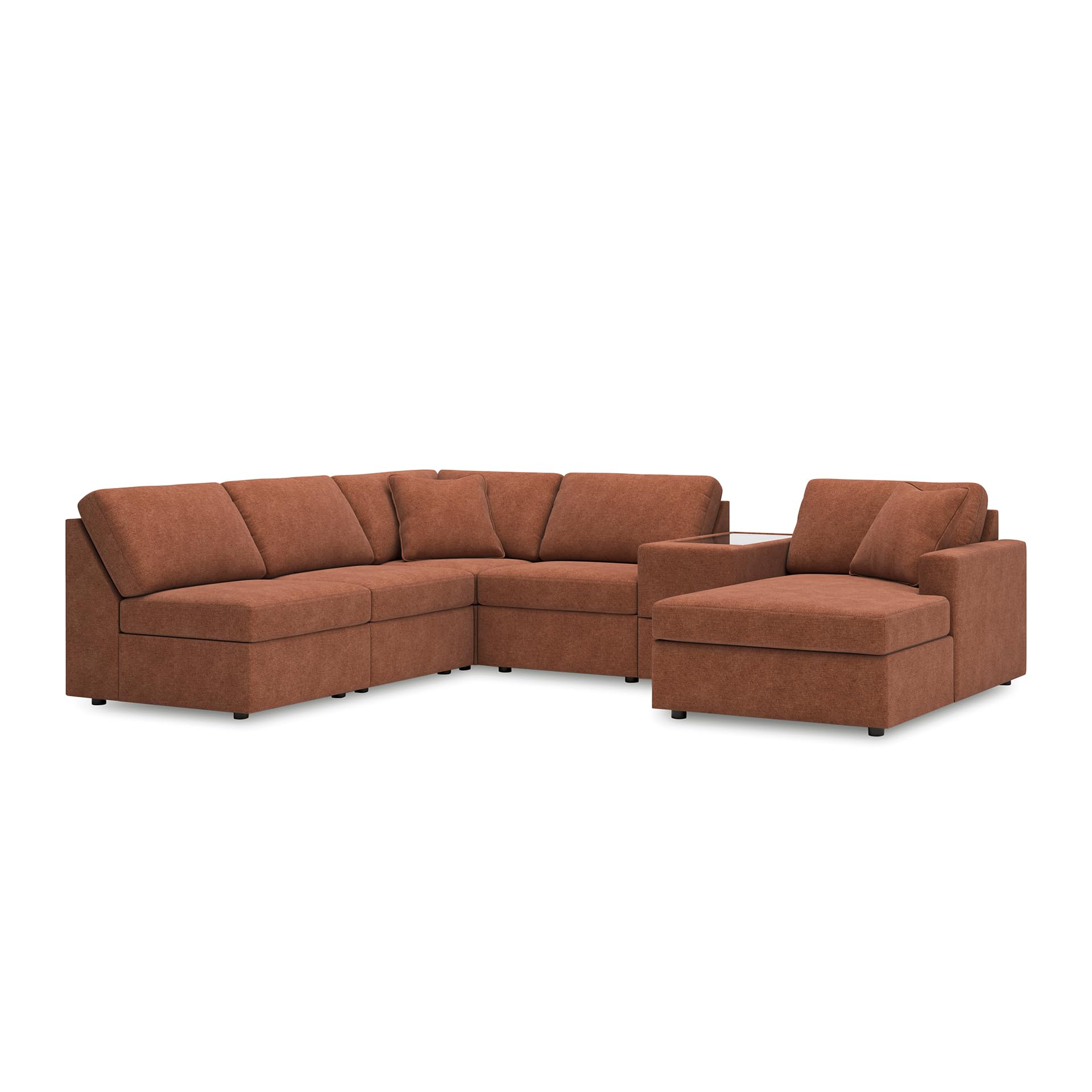 Signature Design by Ashley Modmax 6-Piece Sectional with Chaise and Console