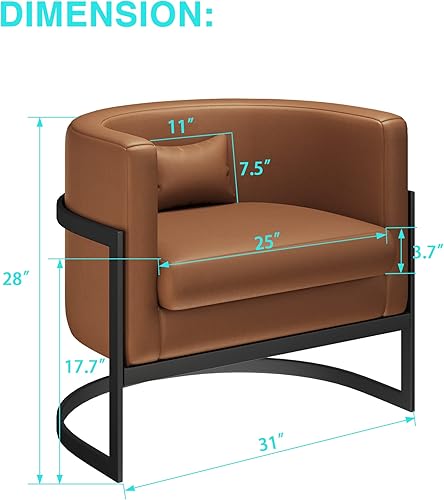 Miniatura 53 de Silla decorativa de terciopelo, moderna silla tapizada de barril verde, sillas de brazo ancho para sala de estar, dormitorio, club, sillas