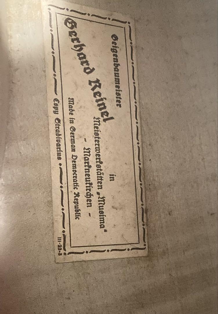 美品】ドイツ製チェロ　Gerhard Reinel 3/4 ソフトケース•弓付き 美品】ドイツ製チェロ Gerhard Reinel 3/4 ソフトケース•弓付き