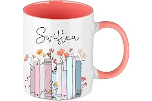 Taylor Swift Signature Pink and White Chic Coffee Ceramic Mug for Music...